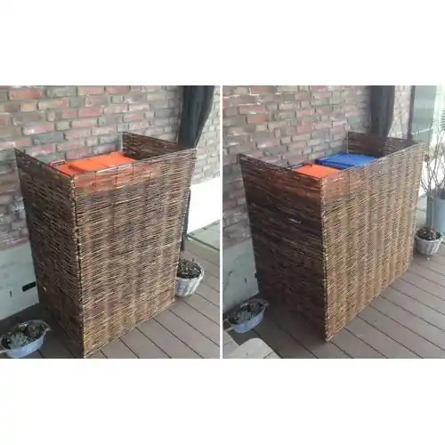 Containerberging wilgenhout enkel model Gereduceerde Prijs